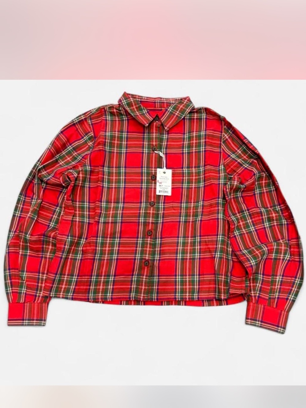 Marine Layer NWT Red Plaid Button-Down Shirt